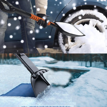 3 w 1/5 w 1 szczotka do usuwania lodu z samochodu, chowana zimowa łopata do śniegu, skrobak do usuwania lodu, akcesoria do narzędzi do czyszczenia samochodu 
