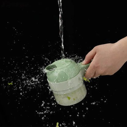 Zestaw elektrycznej krajalnicy do warzyw, ręczny, bezprzewodowy, elektryczny, tłuczek do czosnku, siekacz do żywności, maszynka do mielenia mięsa, obieraczka do żywności, kromka