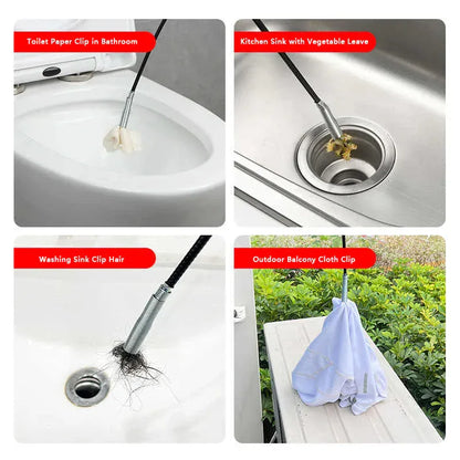 Narzędzie do pogłębiania rur sprężynowych, produkty do czyszczenia rur dla domowej hydrauliki, wąż do czyszczenia kanalizacji, hak do czyszczenia rur z blokadą 