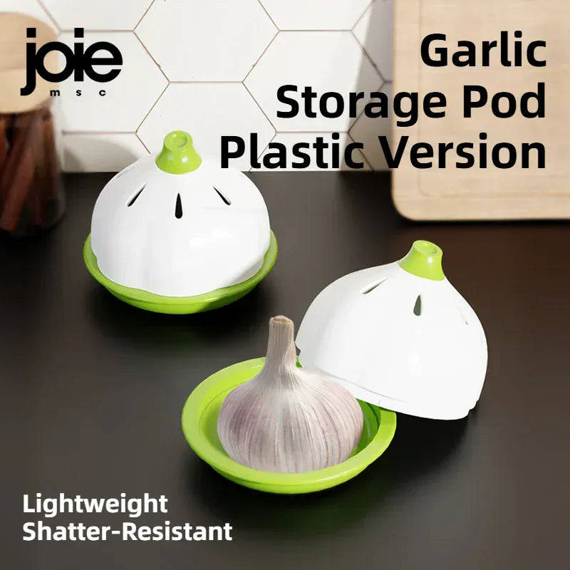Joie Garlic Storage Box – Moisture-Proof Ceramic Jar for Garlic, Chili & Ginger Storage