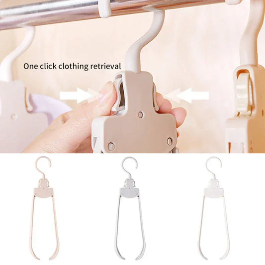 Portable Folding Clothes Hanger – Space-Saving Closet Organizer & Quick Collect Clothing hanger