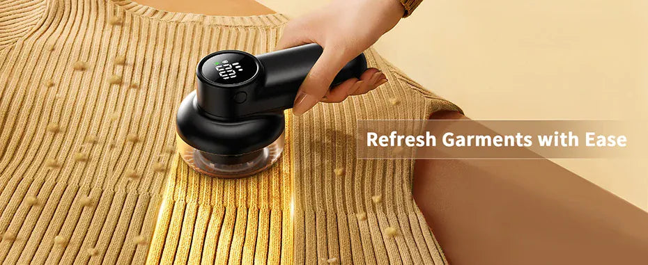 coldSky Akumulatorowa maszyna do usuwania kłaczków z wyświetlaczem LED – inteligentna golarka do tkanin i ubrań 