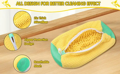 Wyściełana torba do prania butów – organizer do prania w pralce, chroniący trampki i obuwie (wytrzymała siatka poliestrowa)