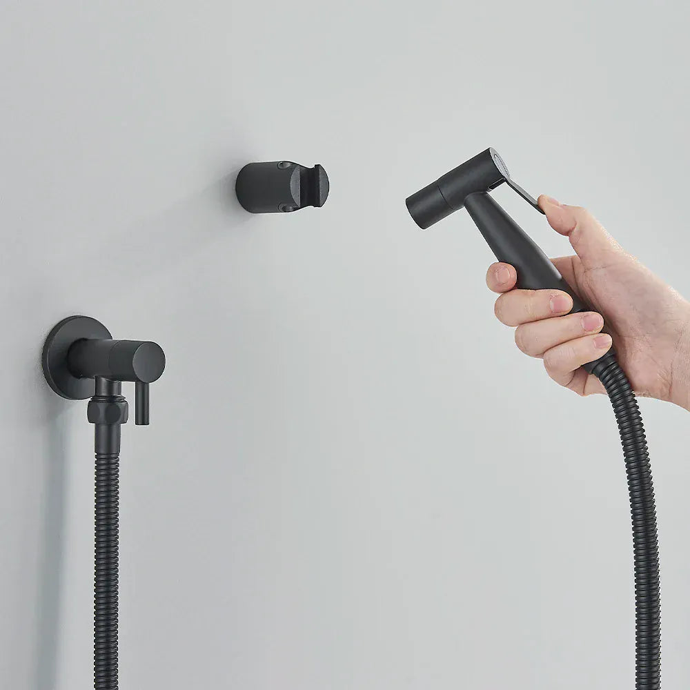 Ręczny bidet ze stali nierdzewnej do toalety – nowoczesny, higieniczny natrysk prysznicowy (czarny / nikiel / złoty) 