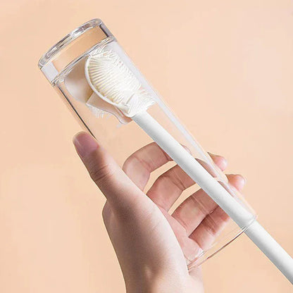 Nowa silikonowa szczotka do kubków z długim uchwytem do czyszczenia szkła i butelek | Ekologiczne narzędzie do czyszczenia kuchni