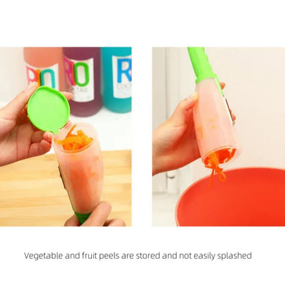 Peeler with Storage Box – Anti-Splash Fruit & Vegetable Peeler for Kitchen Use