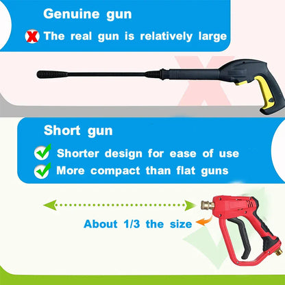 Pistolet na wodę do myjni samochodowej, generator piany – lanca do piany śnieżnej, dysze szybkozłączne 1/4" do Parkside, Karcher, Daewoo, Lavor