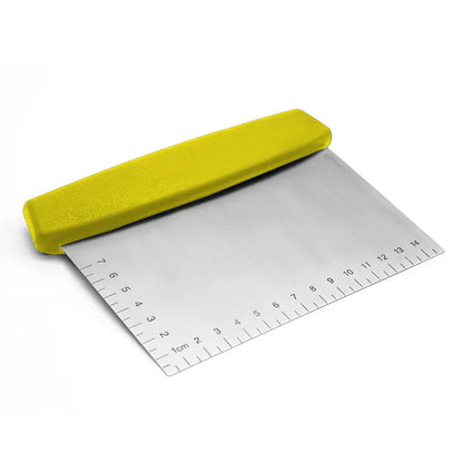 Krajalnica do ciasta ze stali nierdzewnej z oznaczeniami pomiaru, wielofunkcyjny skrobak do pieczenia, ciasta, wypieku chleba, siekacz kuchenny