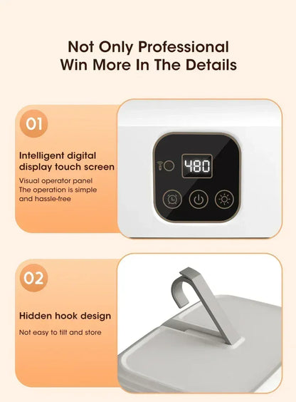 Inteligentna składana elektryczna suszarka do ubrań – kompaktowa, cicha i energooszczędna (wtyczka EU 220 V) 