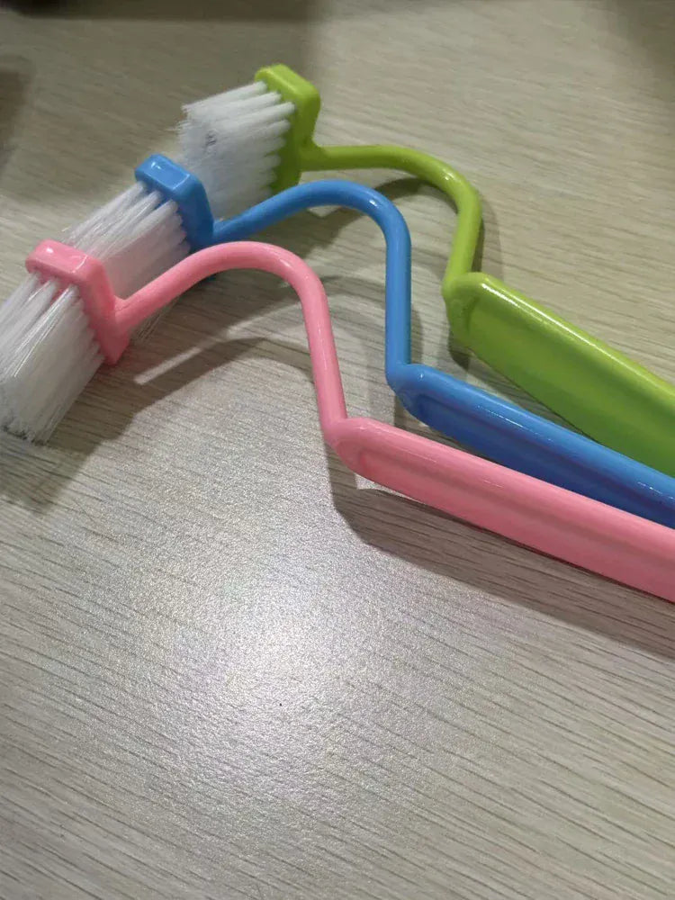 Zestaw zakrzywionych szczotek toaletowych | Długi uchwyt do dokładnego czyszczenia łazienki i toalety 