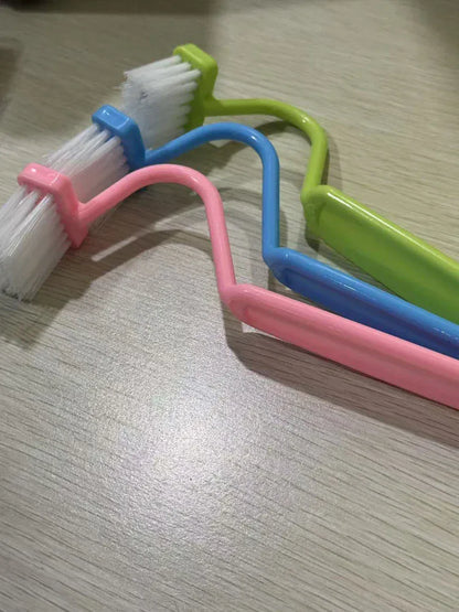 Zestaw zakrzywionych szczotek toaletowych | Długi uchwyt do dokładnego czyszczenia łazienki i toalety 