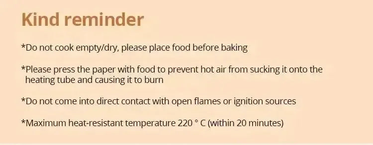 50 szt. jednorazowych papierowych wkładek do frytkownicy powietrznej – okrągłe papiery do pieczenia z powłoką zapobiegającą przywieraniu, zapewniające łatwe i bezproblemowe gotowanie 