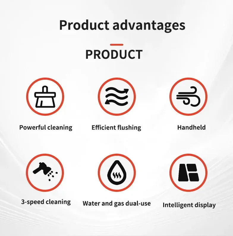 1200W Handheld Steam Cleaner – High Pressure & High Temperature Cleaning Gun for Kitchen, Bathroom & Air Conditioner | For Sale in Poland.