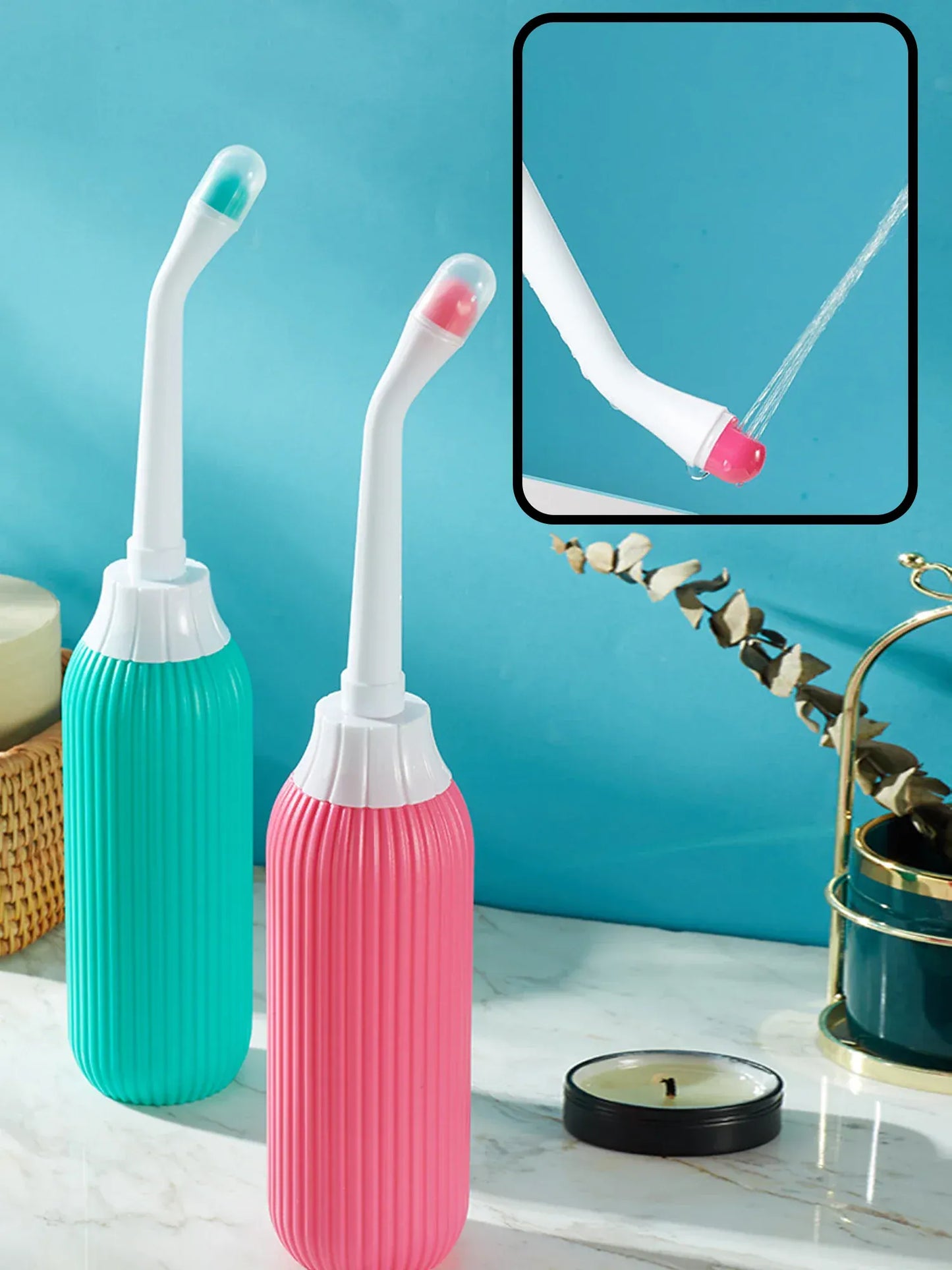 Przenośny bidet podróżny 500 ml – delikatna butelka do mycia dla kobiet, niemowląt i osób dbających o higienę poporodową 