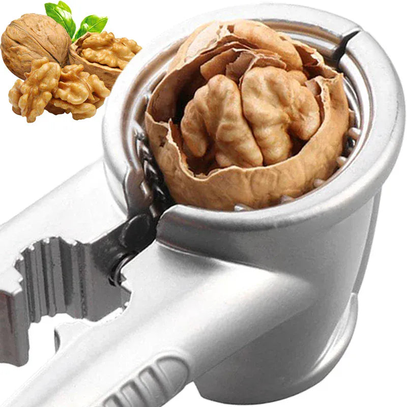 Metalowy dziadek do orzechów | Otwieracz do orzechów włoskich, kasztanów i orzechów pekan ze stopu cynku 