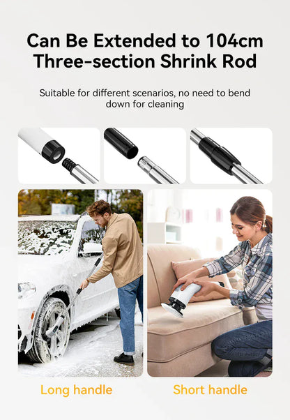 7-w-1 bezprzewodowa elektryczna szczotka czyszcząca – szorowarka obrotowa do łazienki, kuchni, okien i samochodu