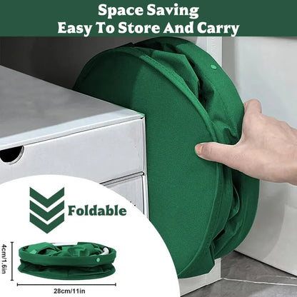 Składane wiadro do przechowywania 17 l – 600D Oxford Cloth, przenośny organizer na narzędzia czyszczące | Pojemnik do czyszczenia 