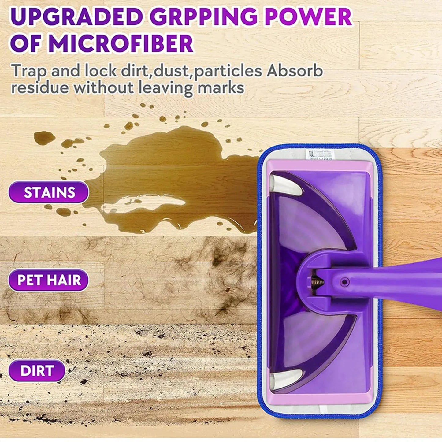 Reusable Mop Pads for Swiffer Wet Jet Wet & Dry | Washable Cleaning Cloth Replacement