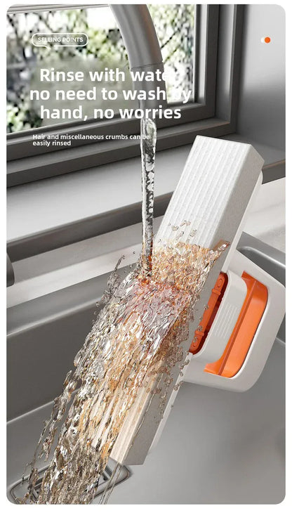 Mini mop gąbkowy z systemem samoczynnego wyciskania – kompaktowy, superchłonny mop do czyszczenia domu, kuchni, łazienki i samochodu