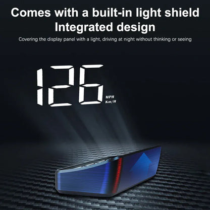 Licznik prędkości samochodu KM/H HUD GPS Wyświetlacz Head-Up Cyfrowy projektor na szybę | Uniwersalny automatyczny prędkościomierz dla bezpiecznej jazdy 