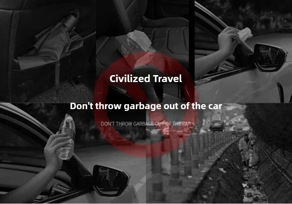 Mały kosz na śmieci do samochodu z pokrywką | Wiszący pojemnik na drzwi, organizer na śmieci samochodowe 