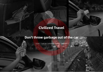 Mały kosz na śmieci do samochodu z pokrywką | Wiszący pojemnik na drzwi, organizer na śmieci samochodowe 