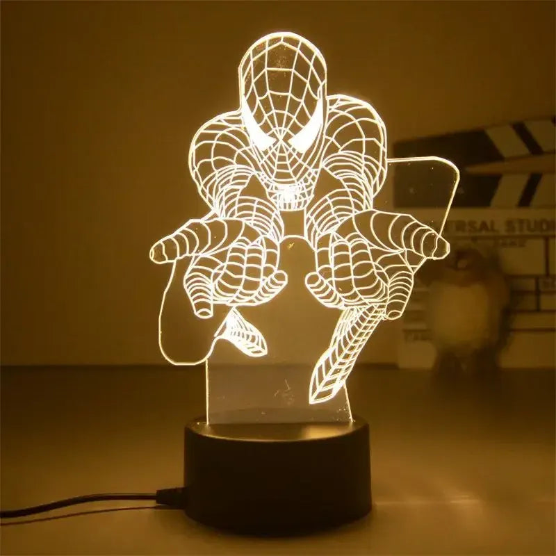 Lampka nocna LED 3D Marvel Iron Man — Lampa Avengers 