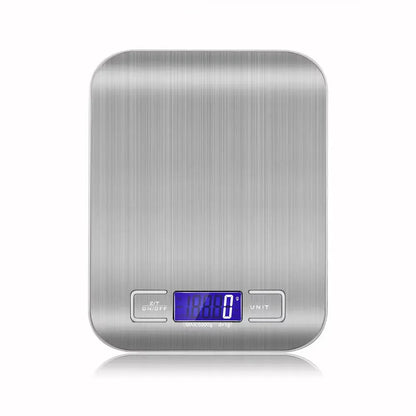 Cyfrowa waga kuchenna 5 kg/1 g – narzędzie do ważenia żywności i kawy ze stali nierdzewnej 