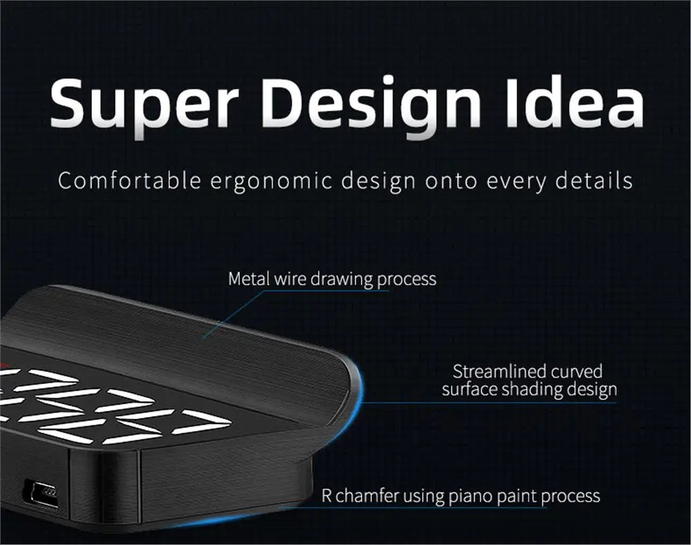 M3 Auto OBD2 GPS Wyświetlacz Head-Up Elektronika Samochodowa OBD HUD Projektor Wyświetlacz Cyfrowy Prędkościomierz Samochodowy Akcesoria Do Wszystkich Samochodów