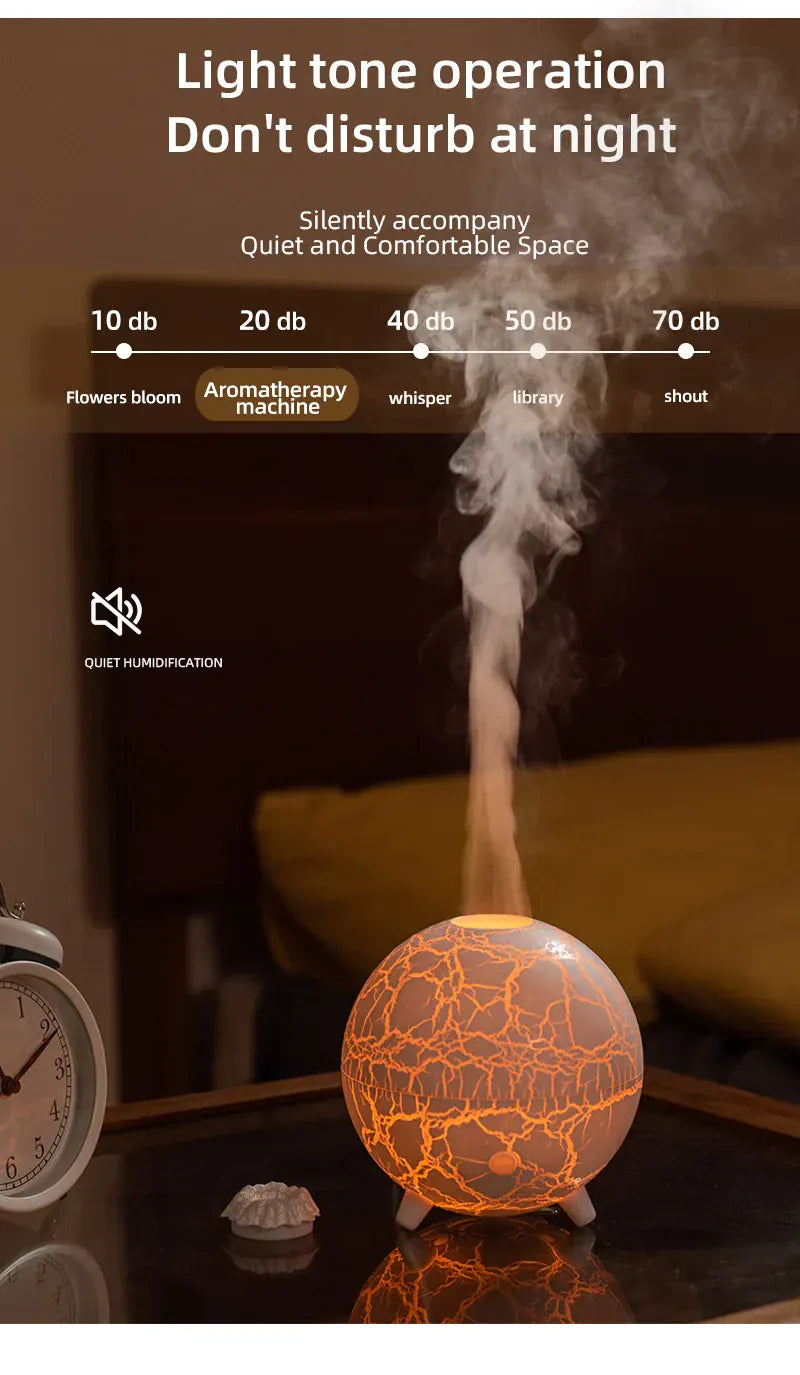 2024 Nowa Planeta Kolorowa Lampa Atmosferyczna Nawilżacz USB – Dyfuzor Olejków Eterycznych 200 ml 