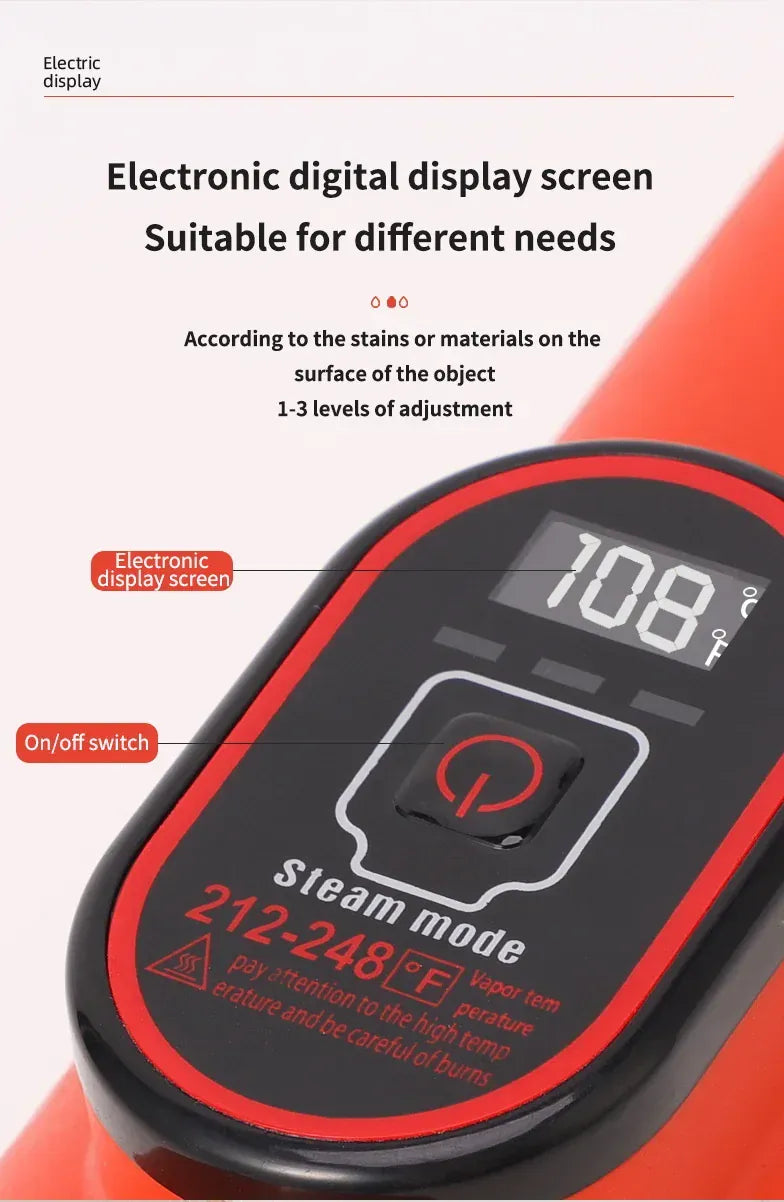 1200W Handheld Steam Cleaner – High Pressure & High Temperature Cleaning Gun for Kitchen, Bathroom & Air Conditioner | For Sale in Poland.