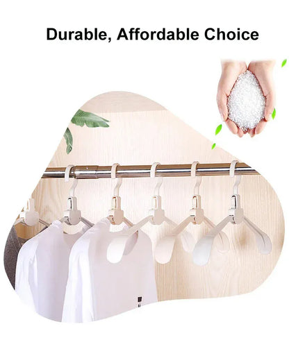 Household Portable Multifunctional Folding Closet Clothes hanger  – Seamless Hanger for Space-Saving Laundry Storage