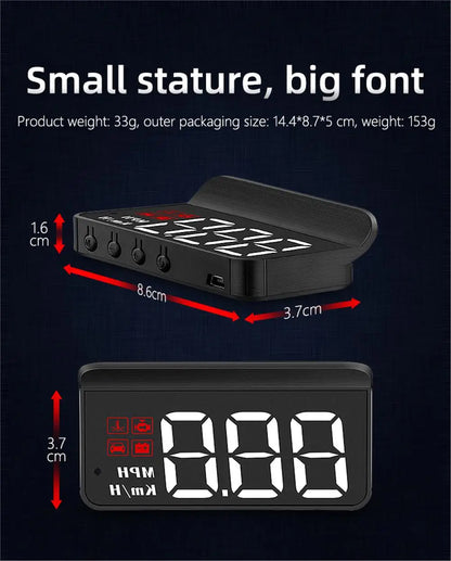 M3 Auto OBD2 GPS Wyświetlacz Head-Up Elektronika Samochodowa OBD HUD Projektor Wyświetlacz Cyfrowy Prędkościomierz Samochodowy Akcesoria Do Wszystkich Samochodów