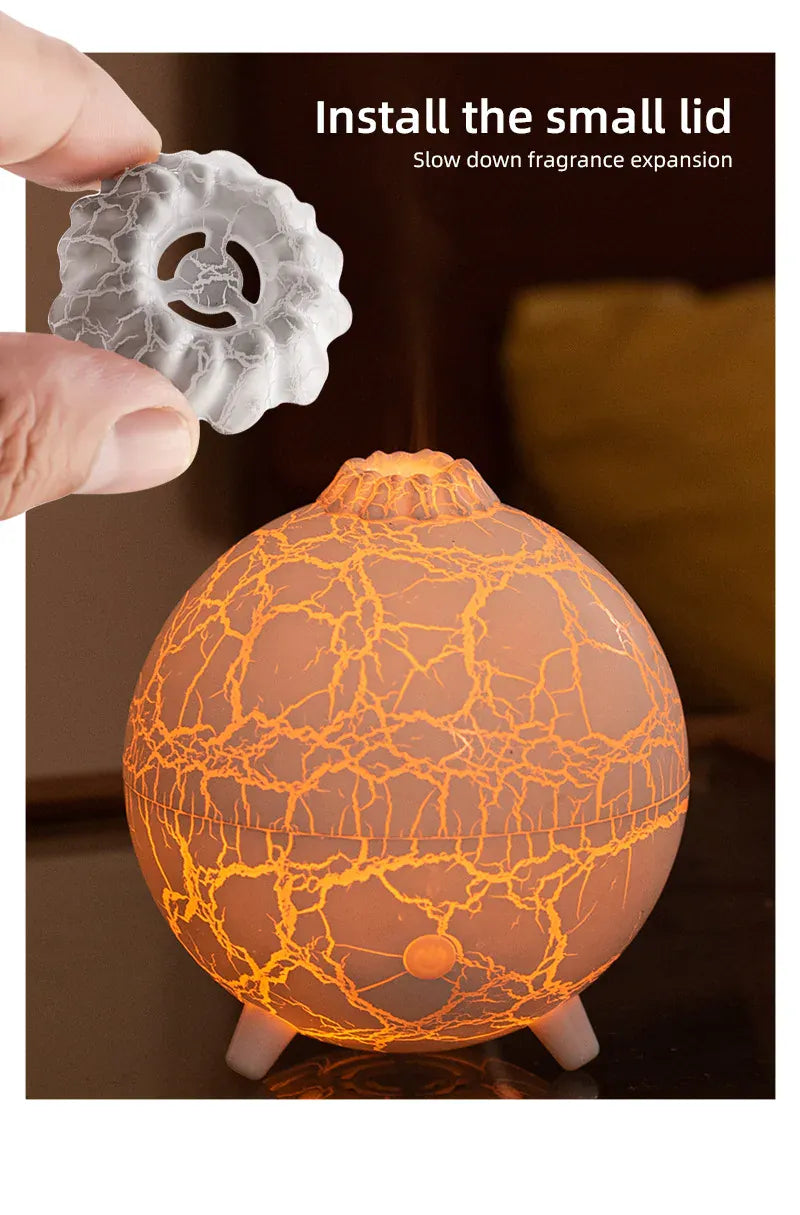 2024 Nowa Planeta Kolorowa Lampa Atmosferyczna Nawilżacz USB – Dyfuzor Olejków Eterycznych 200 ml 