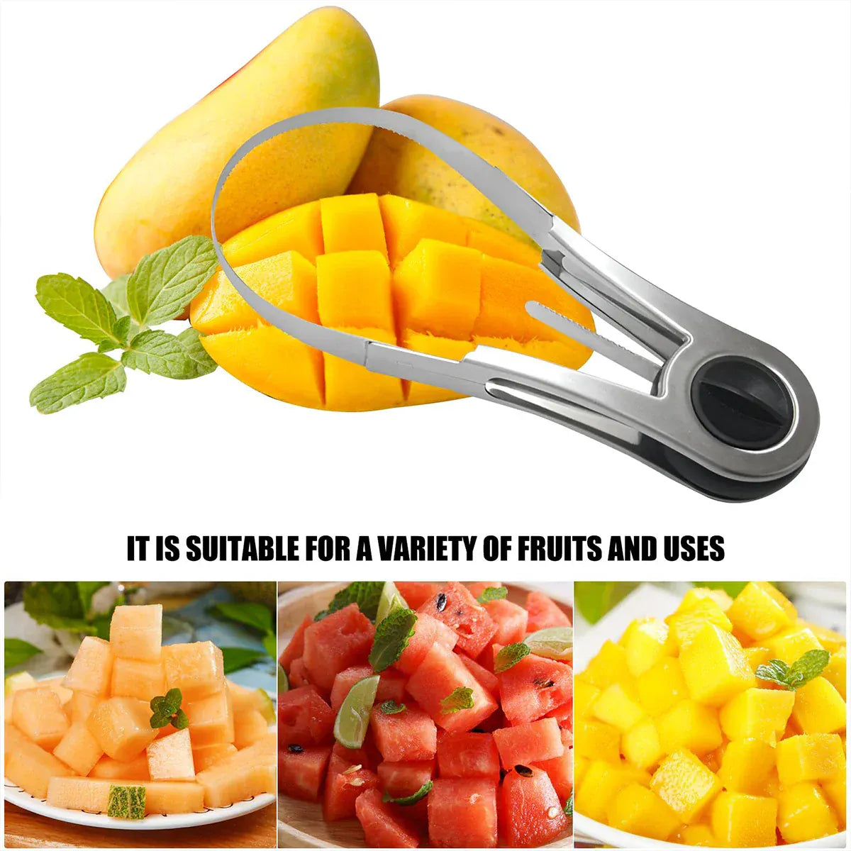 Krajalnica do warzyw i owoców – stal nierdzewna, obieraczka do mango, narzędzie kuchenne 