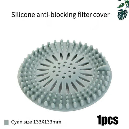 Silikonowy filtr do odpływów kanalizacyjnych – antyzatykająca osłona odpływu do łazienki, kuchni i zlewu podłogowego (magiczne narzędzie do wyłapywania włosów)