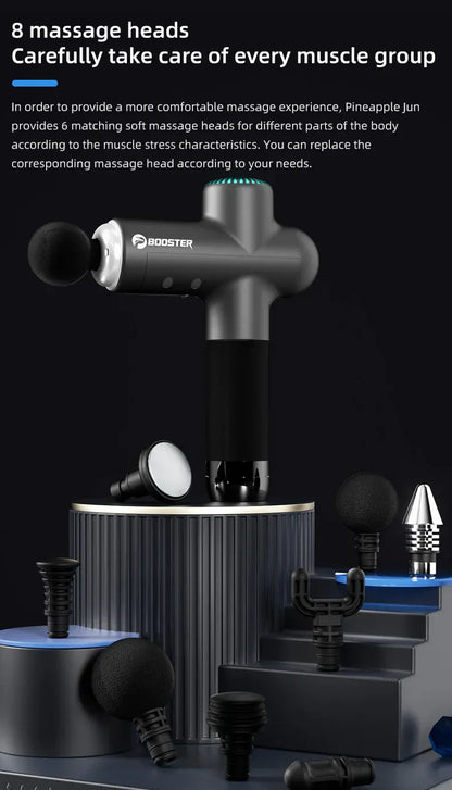Elektryczny, inteligentny masażer szyi i mięśni Booster Massage Gun 7,4 V do relaksacji ciała i regeneracji sprawności fizycznej