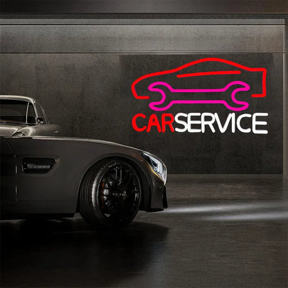 Neonowa tablica do garażu jako dekoracja ścienna, neonowe światło LED do męskiej jaskini, pokoju samochodowego, warsztatu samochodowego, dla miłośników samochodów, na imprezę, do warsztatu samochodowego