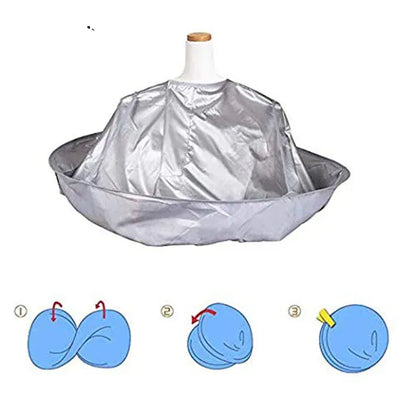 Składany, wodoodporny fartuch do strzyżenia dla mężczyzn i dzieci – peleryna do golenia DIY