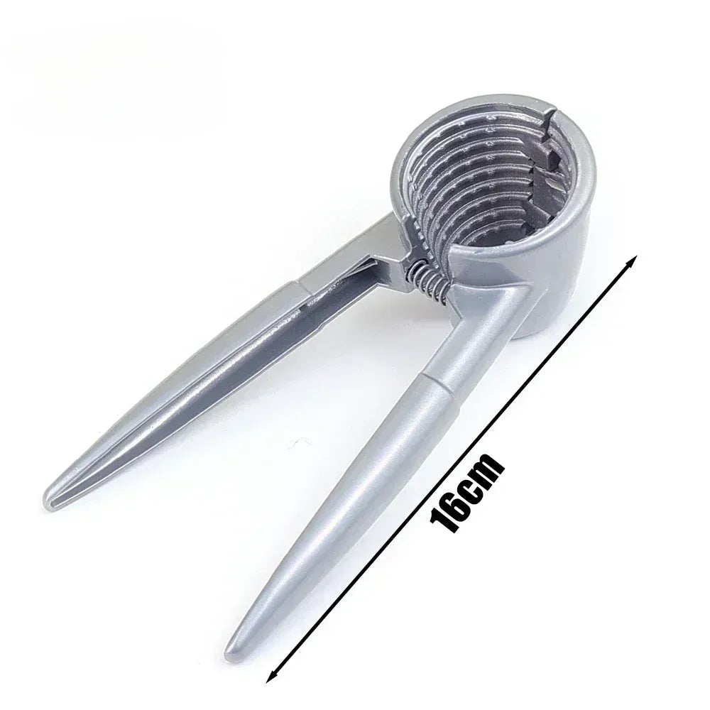 Metalowy dziadek do orzechów | Otwieracz do orzechów włoskich, kasztanów i orzechów pekan ze stopu cynku 