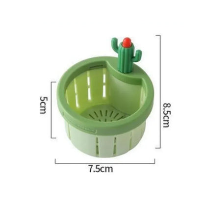 Cactus Sink Drain Strainer – Automatic Dumping Basket & Kitchen Waste Filter | Multi-Functional Sink Filter Net