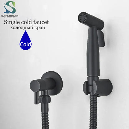 Ręczny bidet ze stali nierdzewnej do toalety – nowoczesny, higieniczny natrysk prysznicowy (czarny / nikiel / złoty) 