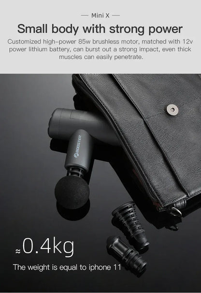 Booster Mini X przenośny pistolet do masażu – głęboki masażer szyi i pleców 