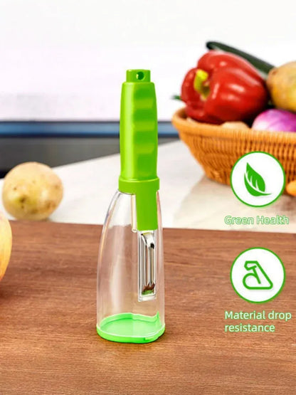 Peeler with Storage Box – Anti-Splash Fruit & Vegetable Peeler for Kitchen Use