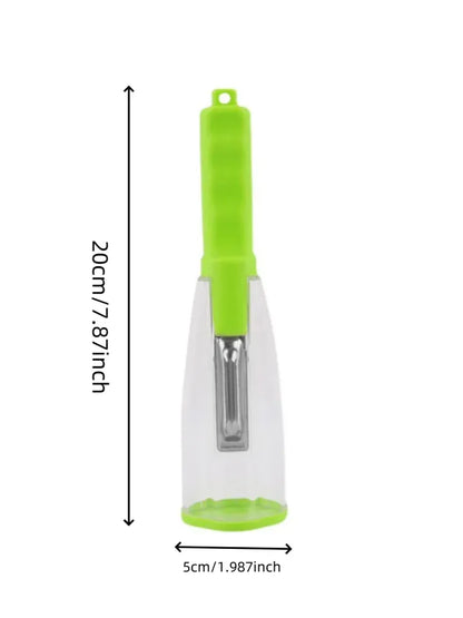 Peeler with Storage Box – Anti-Splash Fruit & Vegetable Peeler for Kitchen Use