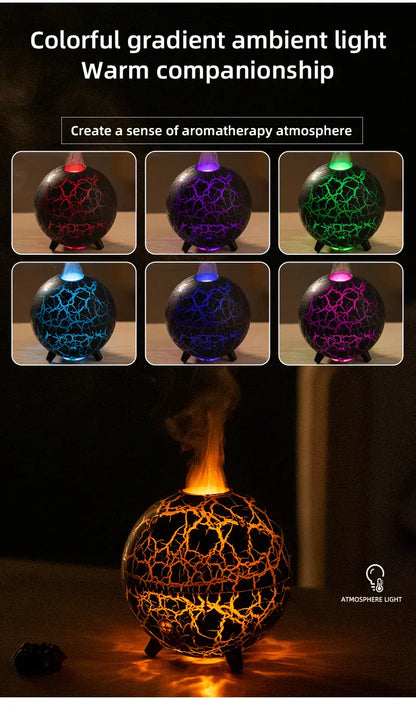 2024 Nowa Planeta Kolorowa Lampa Atmosferyczna Nawilżacz USB – Dyfuzor Olejków Eterycznych 200 ml 