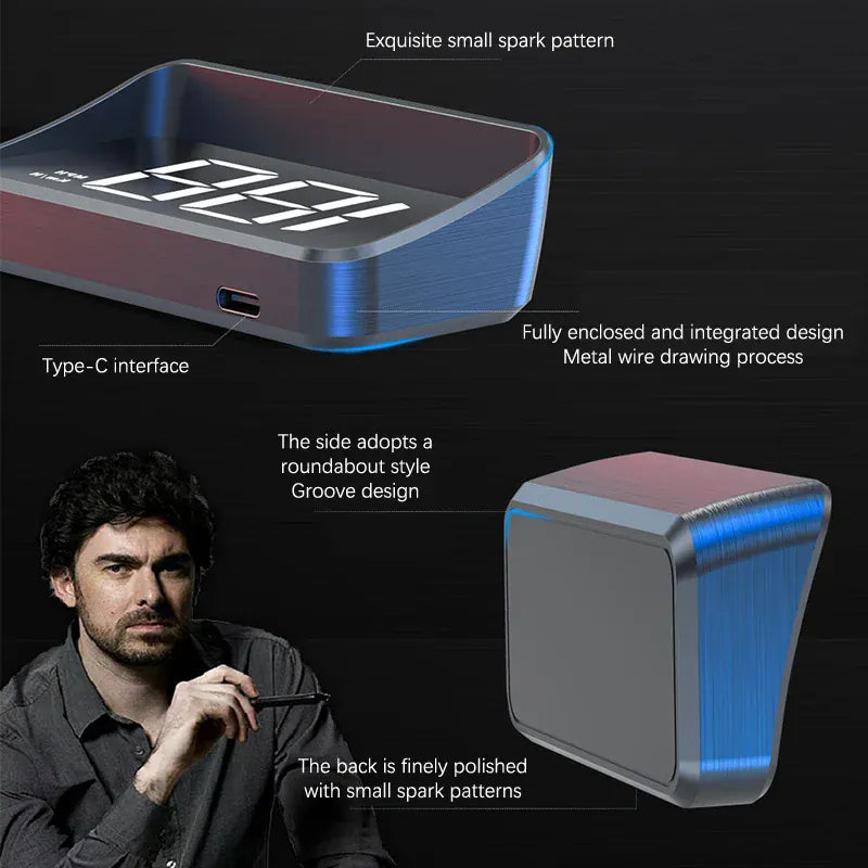 Licznik prędkości samochodu KM/H HUD GPS Wyświetlacz Head-Up Cyfrowy projektor na szybę | Uniwersalny automatyczny prędkościomierz dla bezpiecznej jazdy 