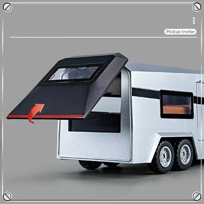 Model samochodu Tesla Cybertruck Pickup ze stopu metali w skali 1/32 – odlewana ciężarówka z oświetleniem i dźwiękiem | Edycja prezentowa 