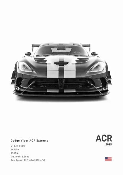 Plakat na płótnie Dodge Challenger SRT Hellcat Redeye – sportowy samochód do domu, biura i garażu | Na sprzedaż w Polsce.
