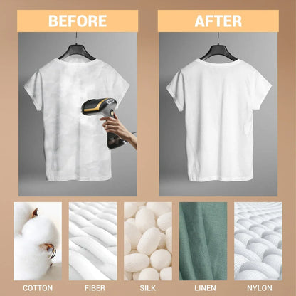 Żelazko parowe ręczne 350 ml, 1500 W, szybko nagrzewająca się parownica do ubrań – przenośna parownica do tkanin w domu i podróży